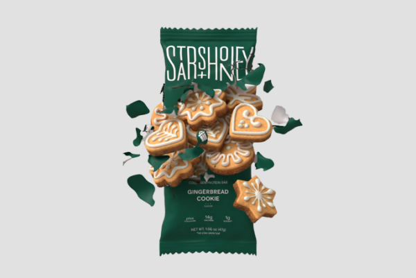 Stars and Honey Gingerbread Cookie Collagen Protein Bar